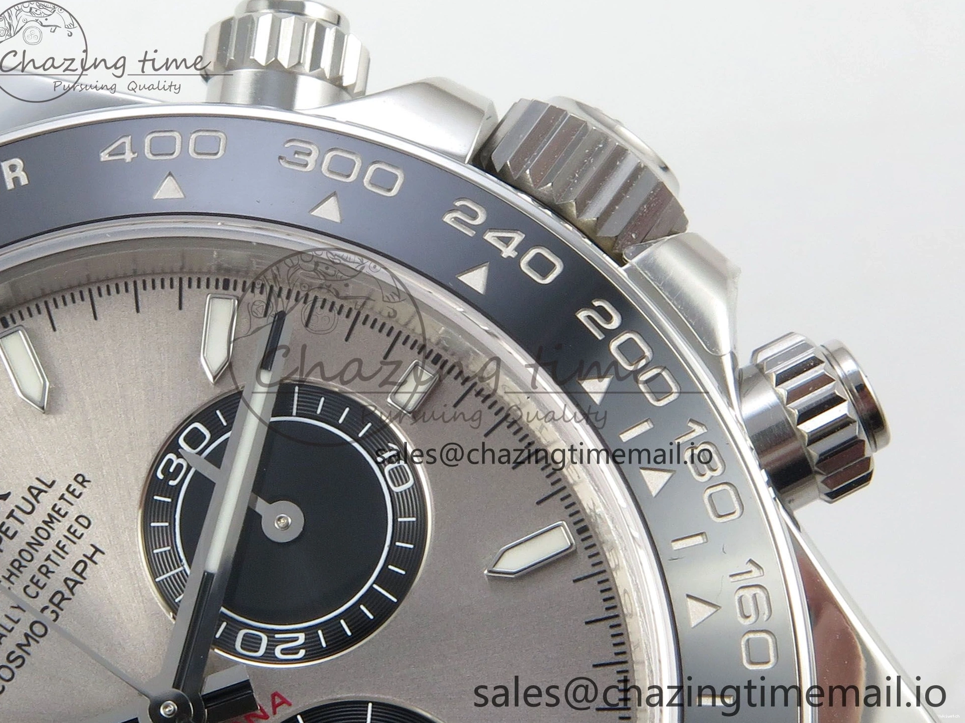 VS4131 Oysterflex Strap Gray VSF Best Black on Edition Daytona Dial V2 (Weighted) 1:1 126519 0225